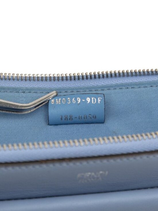 Fendi Crossbody Shoulder Bag Blue Leather - Picture 6 of 7